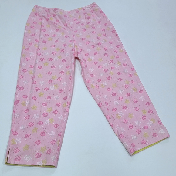 DAVID BROOKS 🍥 Sweet Vintage Hi-Waist Pink|Lime Green|White Seashell Capris 4 - Picture 8 of 16